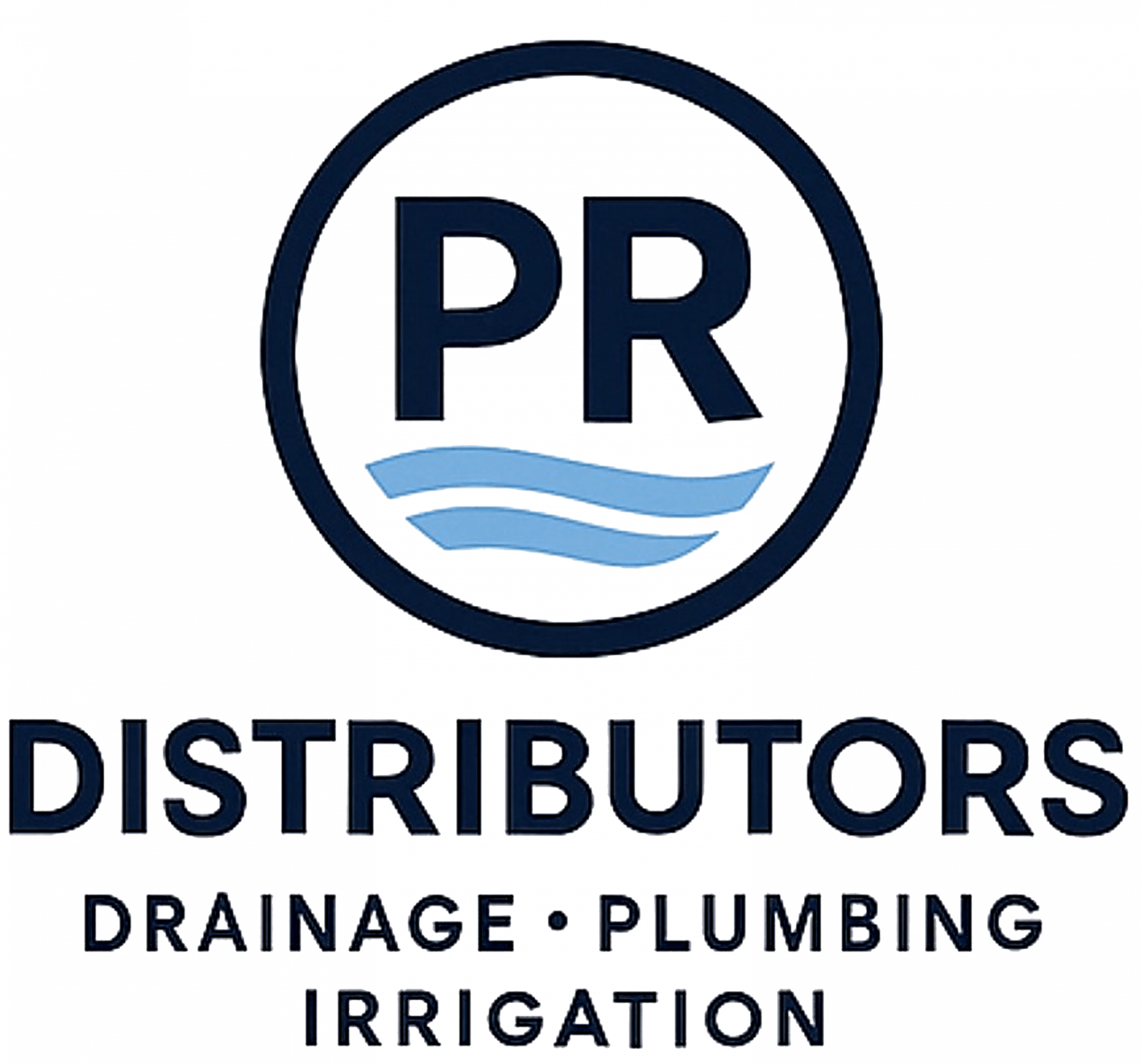 PR Distributors logo for plumbing and irrigation services