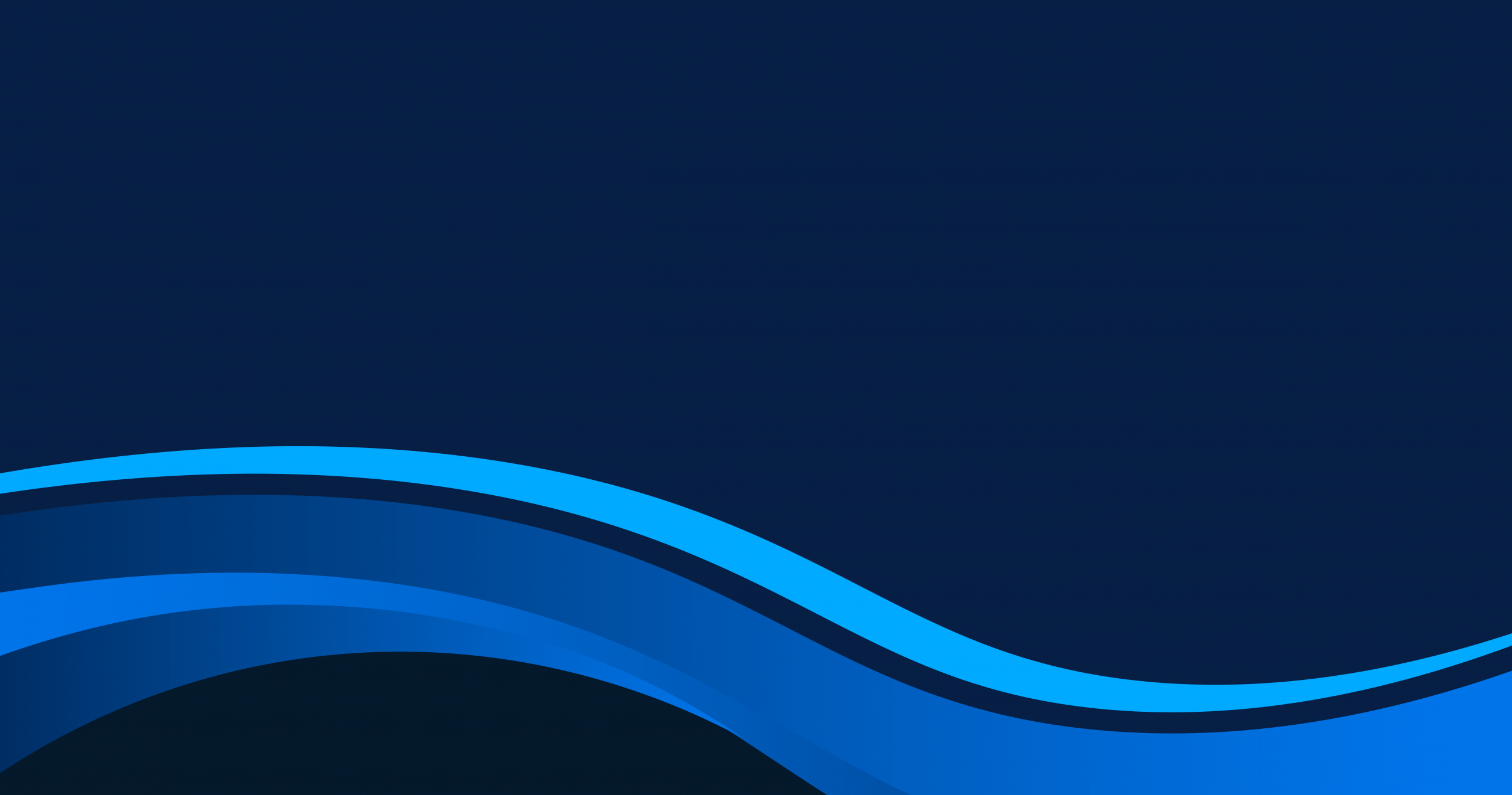 Abstract blue wave pattern on dark background.