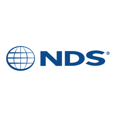NDS logo with globe design